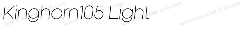 Kinghorn105 Light字体转换